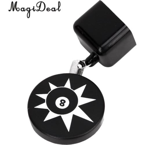 MagiDeal Professional Billiards Snooker Pool Retractable Cue Chalk Holder With Belt Clip for Funny Family Indoor Snooker Games