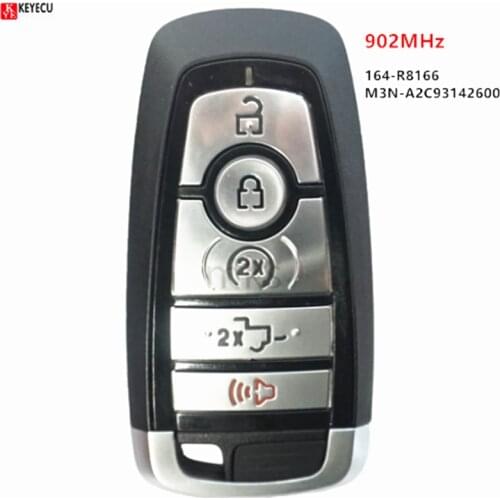 KEYECU For 2017-2020 Ford F-150 F-250 F-350 F-450 F-550 Replace Smart Remote Key 164-R8166 M3N-A2C93142600
