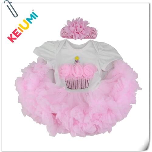 Pink Cradle Dress Two-Piece Suit Fit For 22-23 Inch Reborn Dolls Real And Soft to Touch Babies Clothes Suit Kids Birthday Gift