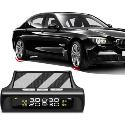 Tire Pressure Alarm TPMS Solar Car Detection System External or internal Digital LCD Monitor Auto Cars Safety Alarm