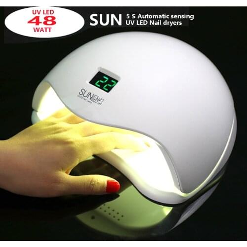 SUN5S high quality 2 IN 1 48W/24W UV LED nail lamp LED nail dryers nail gel drying lamp Professional nail tools