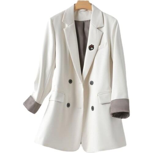 Женские двубортные пиджаки Vieruodis China At AliExpress