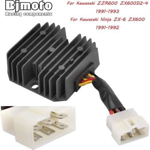 BJMOTO Motorcycle Voltage Regulator Rectifier For Kawasaki Ninja ZX6 ZX600 1991-1992 ZZR600 ZX600D2-4 1991-1993 21066-1083