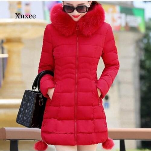 Winter Jacket Women Fur Hooded Thicken Coat Woman Parka Jackets Female Cotton Padded Faux Fur Long Plus Size Outerwear