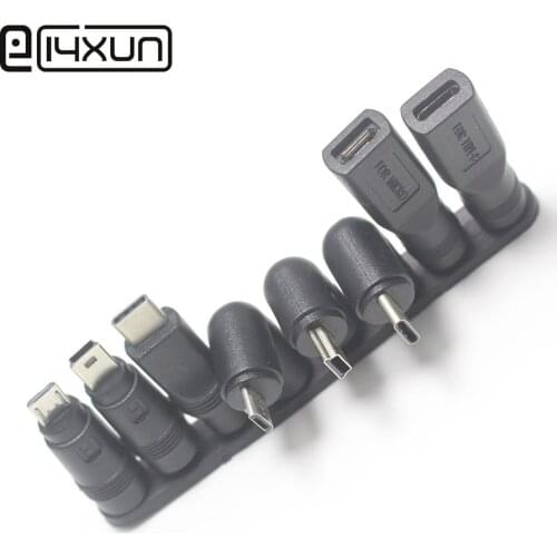 1pcs 5.5*2.1mm 5.5 x 2.1 mm Female jack to Type-C USB 3.1 Male Plug Micro usb male DC Power Connector Adapter DC to Type c male
