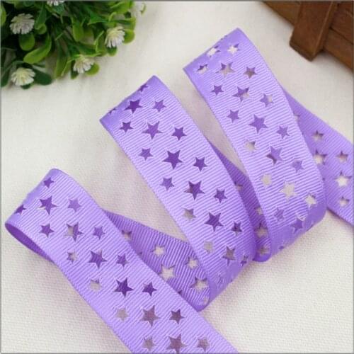 1572992 , hot 25mm hollow star solid Grosgrain ribbon, DIY handmade materials,Clothing accessories,Gift Wrapping