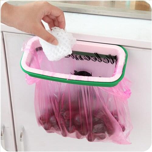 Home Organizer Garbage Bag Hanging Kitchen Cabinet Cupboard Door Back Stand Trash Rubbish Waste Bin Holder Storage Rack Sink