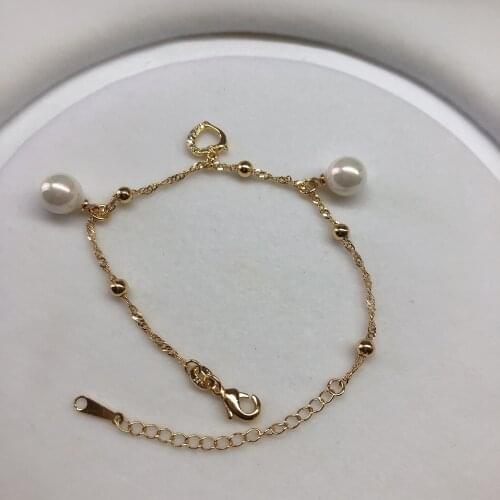 Heart Bracelet Chain Findings Fashion Charm Bracelet Chain Settings Jewelry Parts Fittings Accessories for Pearls Beads Crystal