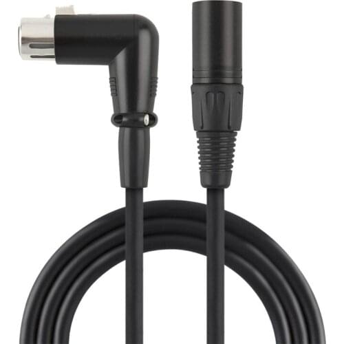 HFES XLR Cable Karaoke Microphone Sound Cable Plug Right Angle XLR Female to Male Cable 6 Feet