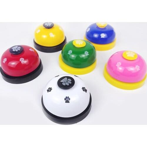 Los Fick Pet Toy Training Bell Dog Cat Door Bell Tell Bell with Non-Skid Rubber Base Service Call Bell Called Dinner Bell