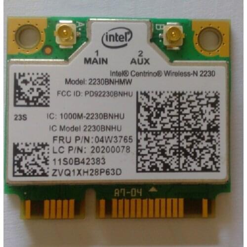 Int 2230 WiFi 2x2bgn+BT4.0 adapter Card For Lenovo E430 E330 V490 Y400 Y410P P500 Z500 Series,FRU 20200078 04w3765