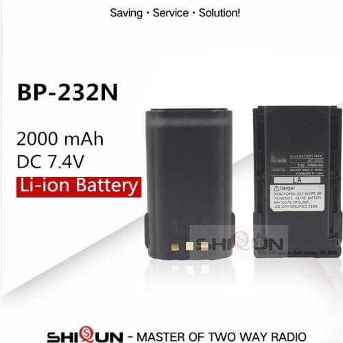 BP-232 BP-232N BP-232H Li-ion Battery Compatible with IC-A14 A14 F14 F16 F24 F33GS F34G IC-F4021 IC-F4061 F4161DT/DS T/S F416
