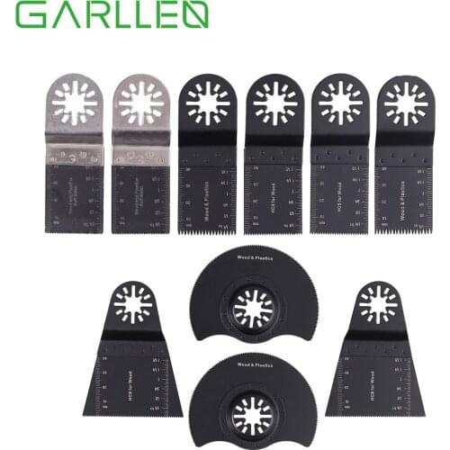 GARLLEN 10Pcs Multi-function Saw Blade Multimaster Multi-Tool Accessory Set Drywall Wood Cutting Saw Blade For Bosch Fein
