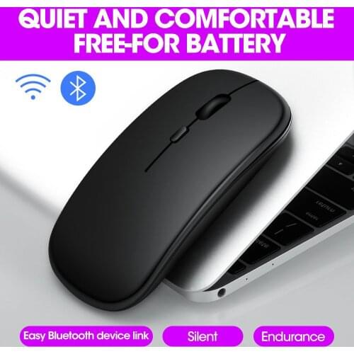 Wireless Mouse Bluetooth RGB Rechargeable Mouse Wireless Computer Silent Mause LED Backlit Ergonomic Gaming Mouse For Laptop PC