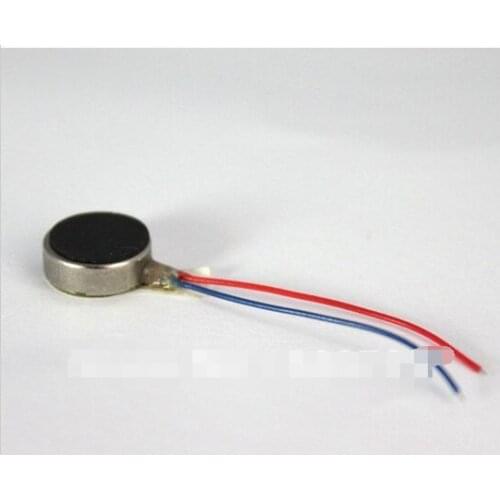 NEW !!1000PCS 10mm diameter 2.7mm Vibrator Micro Motor Flat w/Leads Free shipping