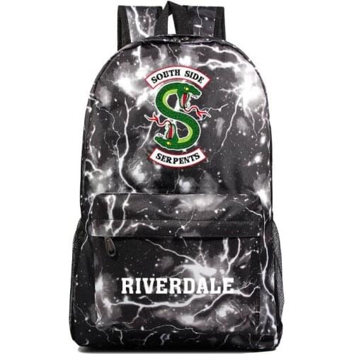 New Riverdale South Side Serpents Backpack Children School Bag Bookbag men women Laptop Shoulders Bags Casual Travel Bag