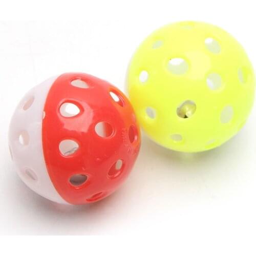 Pet Parrot Toy Bird Hollow Bell Ball For Parakeet Cockatiel Chew Fun Cage Toys T5EB