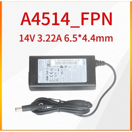 Original A4514_FPN A4514_DSM 14V 3.22A 6.5*4.4mm 45W Power Adapter for Samsung LCD Display A4514-FPN