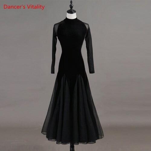 Professional Custom Made Ballroom Standard Dress Women High Grade Dance Waltz Competition Dress Professional Dance Dress