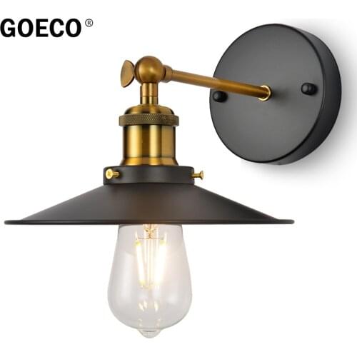 Retro Wall Sconces Light Vintage Industrial Wall Lamp E27 Base Edison Lamp Fixture Indoors Bedroom Light Adjustable Wall Light