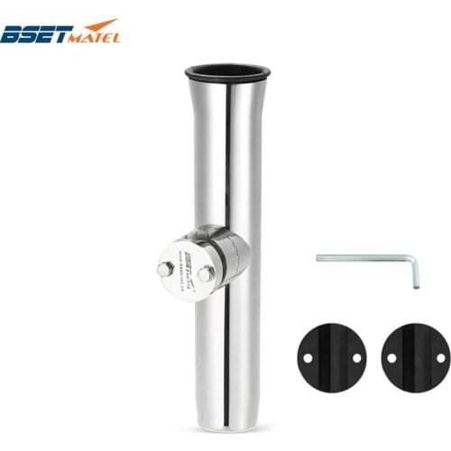 Rail Mount stainless steel 316 fishing rod rack holder pole bracket support with clamp on 19 to 32mm marine boat hardware