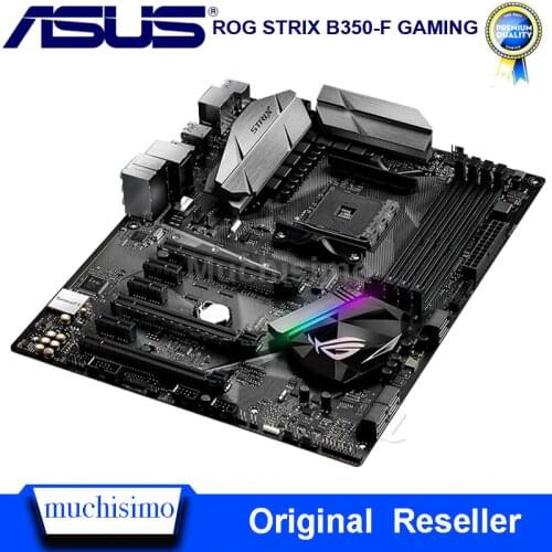 Used Socket AM4 Asus ROG STRIX B350-F GAMING Motherboard AMD B350 DDR4 64GB Desktop Asus B350 Mainboard AM4 PCI-E 3.0 DDR4