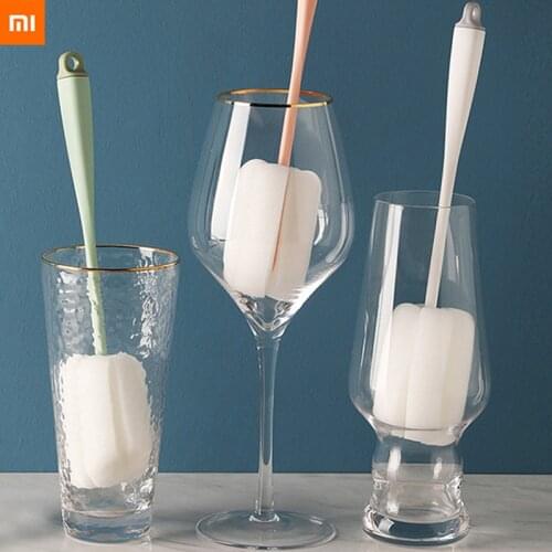 Xiaomi Youpin longHandle Sponge Cup Brush Thermal Cup Clean Brush Bottle Brushs Cleaning Brush Bottle Cleaner kitchenAccessories