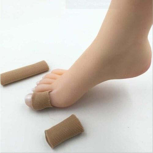 15pcs/lot 15cm Silicon Gel+Fabric Tube Cushion Corns Calluses Toe separator Feet Care MR064