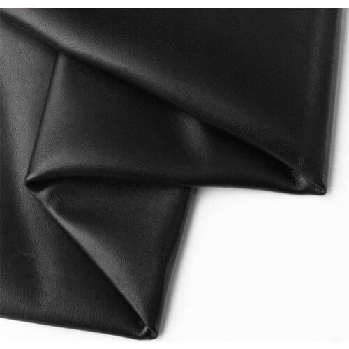 Hide black first layer sheep leather fabric diy handmade ultra-thin clothing real leather quality Genuine Leather