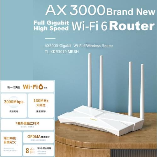 Brand new T P -link AX3000 WiFi6 Router Full Gigabit Wireless 2.4+5G Dual Band wifi Signal across Wall superly Tl-xdr3010