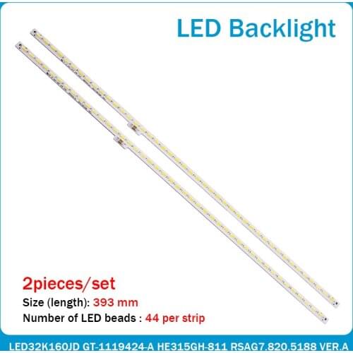 20 pcs/set LED backlight bar HE315GH-B11 RSAG7.820.5102 for LED32K160JD GT-1119424-A 44 LEDs 393MM new