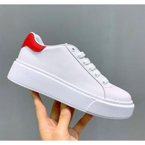 New Shoes Sneakers Lace Up White Designer Women Shoes Luxury Brand Platform Shoes Casual Flat Shoes for Women Hommes Chaussures