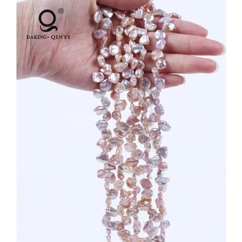 Daking Jewelry Irregular Shape Baroque Keshi Fresh Water Bulk Pearls Strands