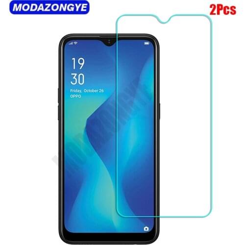 2Pcs Tempered Glass OPPO A1K Screen Protector OPPO A1K A 1K OPPOA1K CPH1923 Tempered Glass OPPO A1K Protective Film 6.1 inch