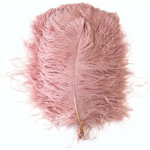10 pcs High quality Ostrich Feather Leather Pink Natural Ostrich Feather Wedding Home Decoration Centerpiece Plumes for Crafts
