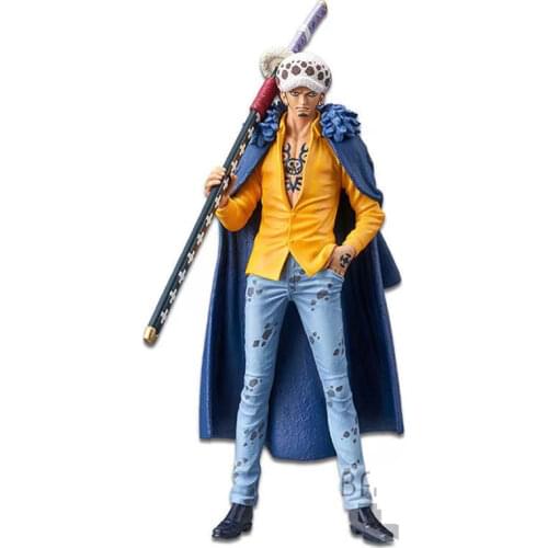 12cm Trafalgar Law Action Figures Anime Trafalgar D Water Law POP Wano Country Kimono Samurai Dress Sitting Posture PV