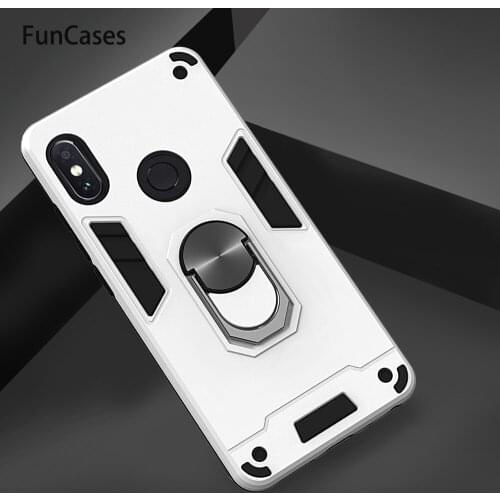 360 Degree Rotation Car Holder Phone Covers For Redmi Note 8 Pro Estuche Xiaomi Redmi Note 5 Pro 7 8 6 4 4X 7S 8T Hard PC Case