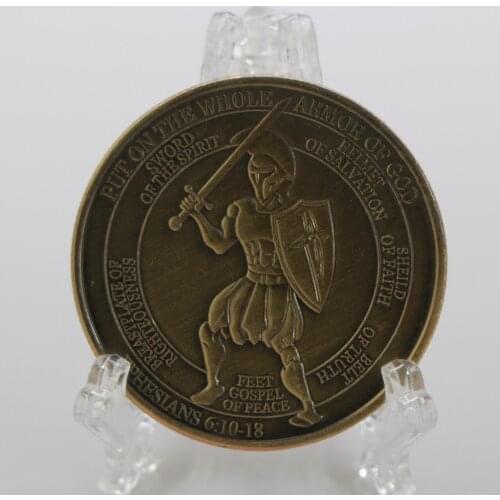 God Armor Coin Guard The Soldier New Donald America Great Again President Commemorative Challenge Coins Gift Home Decoration