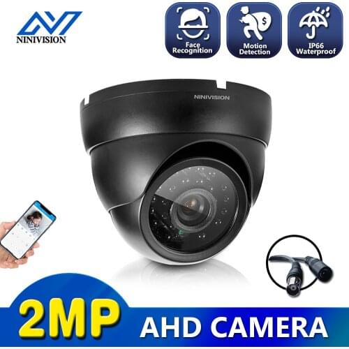 NINIVISION AHD CCTV Camera CCD IR Cut Filter Microcrystalline 24pcs IR Leds 2MP AHD Camera 1080P Dome waterproof Security Camera