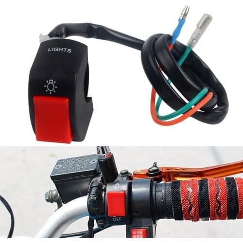 Motorcycle Switches ON/OFF Button Connector push button switch Bullet Connector Handlebar Switches Motorbike Accessories