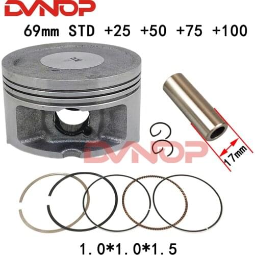 Motorcycle Piston 69mm Pin 17mm Ring Gasket Set For Yamaha Majesty YP250 YP 250 Egine Spare Parts