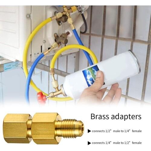 4PCS R134AThread Brass Quick Connector Garden Watering Adapter Drip Irrigation Copper Hose Quick Connector Fittings