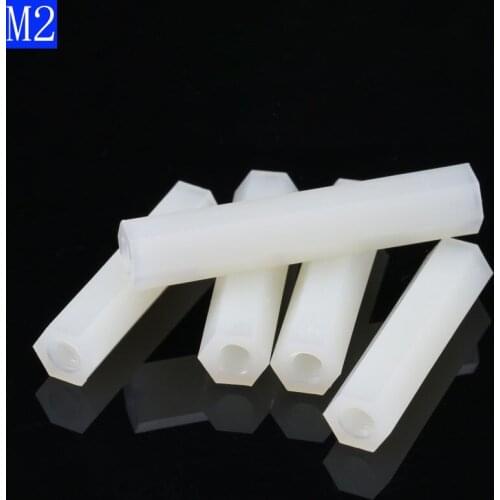 M2 White Nylon Hex PCB Motherboard Spacer Standoff Pillar Female-Female Screws NYLON66 bolts