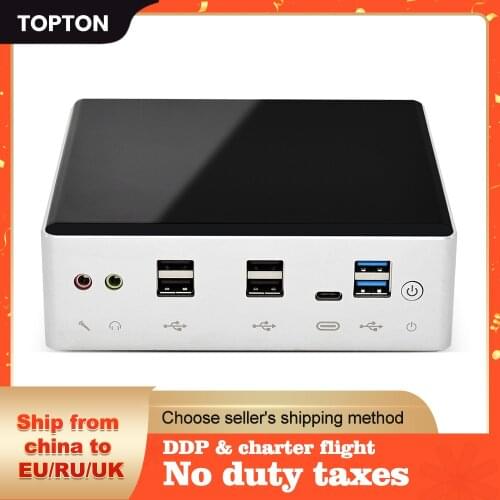 Mini PC V310 Quad Core Intel i7-10510U i5 10310U 2*DDR4 2*Lan M.2 NVMe Win10 WiFi HD Gamer Computer UHD Graphics 4K TV Box