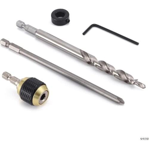 Multi-purpose Inclined Hole Positioning Drill Combination 5pcs Positioning Drill Hand Tools Durable Power Drill Parts