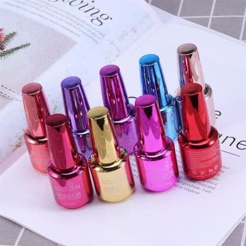 Fashion Metallic Nail Polish Long Lasting Mirror Nail Polish Metallic Color Nail Varnish Nail Art Accessory DIY Nail Decoration