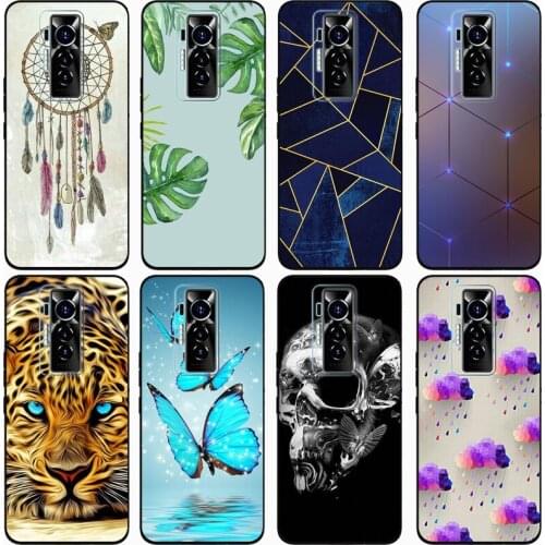 Fashion Soft silicone TPU Back Cover For Tecno Pova 2 Phone Funda Case For Tecno Phantom X 2021 Cute Cartoon Case