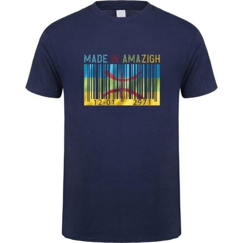 Berber Amazigh North Africa T Shirt Men Summer Tees Cotton Short Sleeve Cool Tops Made In Amazigh Tshirt DY-008