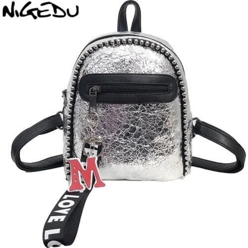 NIGEDU Women's Silver Backpacks China