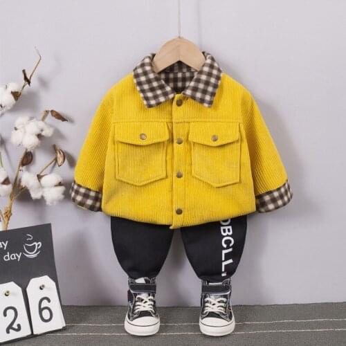 0-5 years Winter Boy Clothing set 2021 New Casual Fashion cartoon solid Thicken Kid Children baby toddler boy clothing